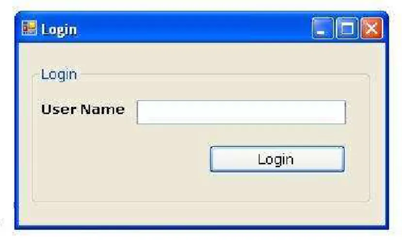 Figure 3.3: Login window of the program. 