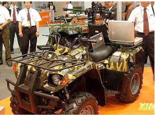 Figure  3.2  –  Sino-Mab  Group  Industries  model  XZ-AT-400  4x4  ATV  with  a  JS  12.7mm sniper anti-material rifle 