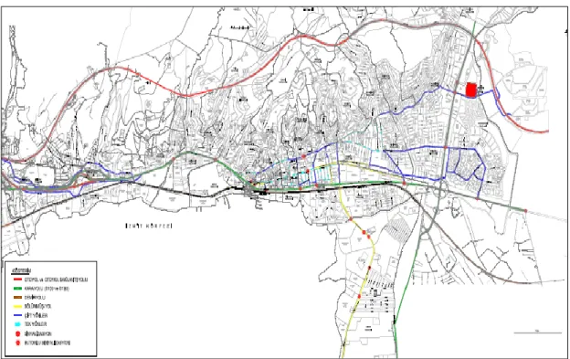 ġekil 2.3 : Ġzmit kent merkezi mevcut dolaĢım planı. 