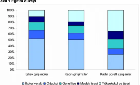 Şekil 1 Eğitim düzeyi