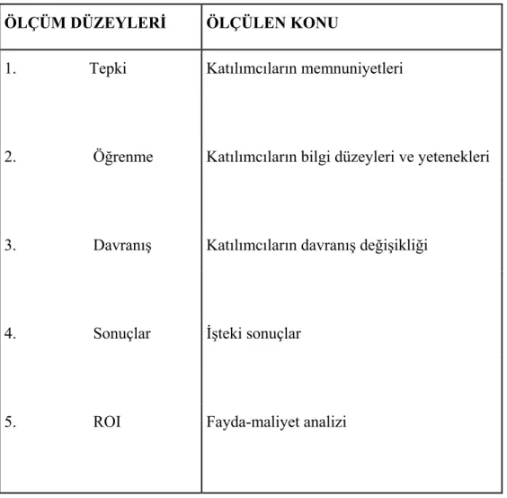 Tablo 4.2: ROI Adımları 
