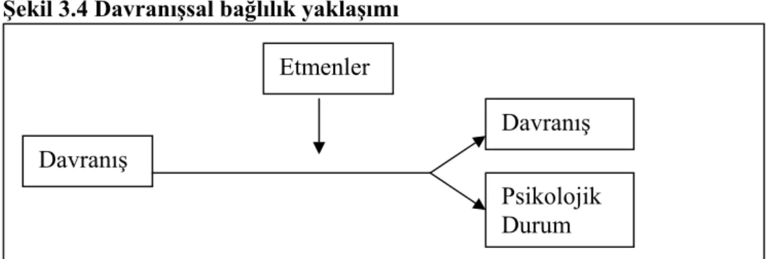 Şekil 3.4 Davranışsal bağlılık yaklaşımı 