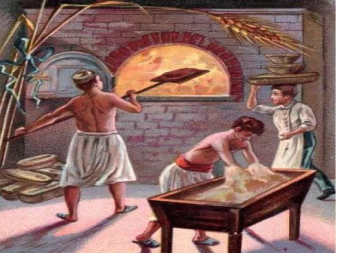 Şekil 4.1: M.Ö. Roma’da Ekmek Pişiren İnsanlar 
