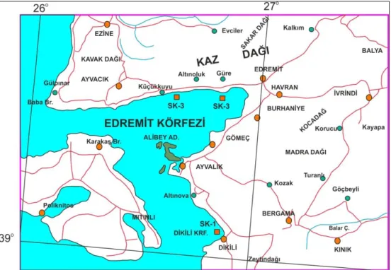 Şekil 6. 1: Çalışma Alanının Yerbulduru ve Numune Lokasyon Haritası