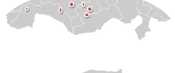 Figure 1: The Spread of Sauzinians 