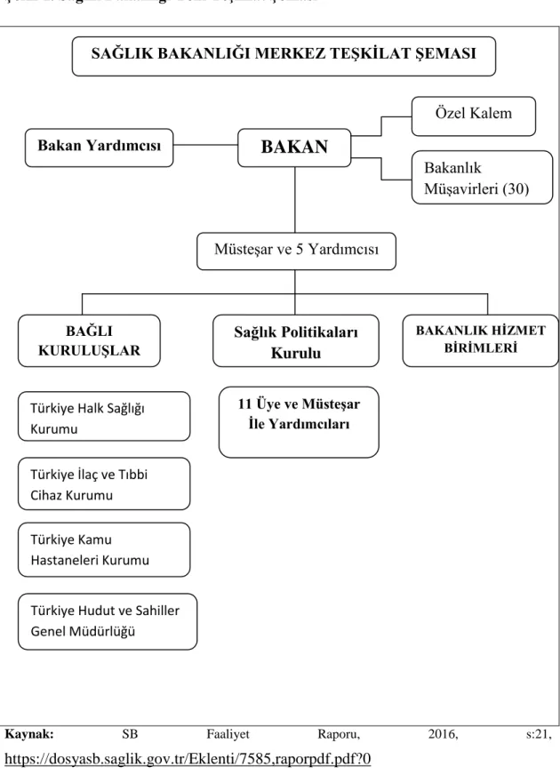 Şekil 1. Sağlık Bakanlığı Yeni Teşkilat Şeması 