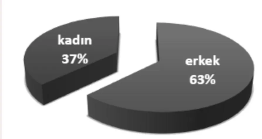 Şekil 4.1. Hastaların Cinsiyet Dağılımı 