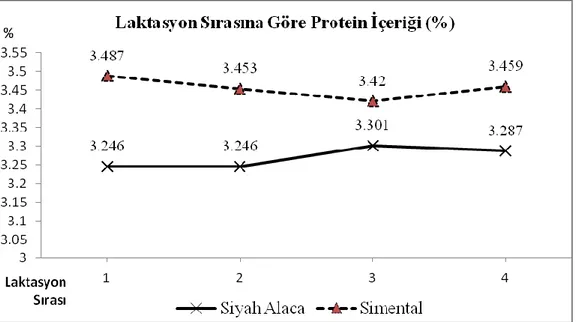 Çizelge 5. Mevsime Göre Süt Protein İçeriği (%) 