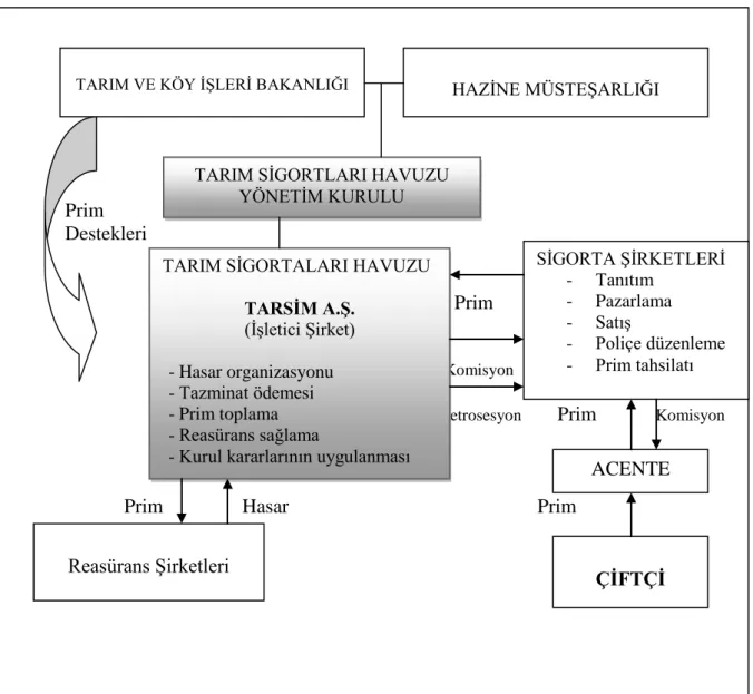 ġekil 7.2. Devlet Destekli Tarım Sigortaları Havuzu Sistemi (2006) 