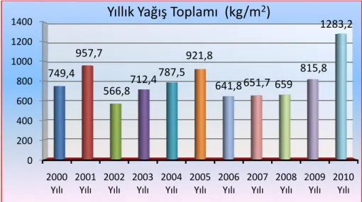 Şekil 4.3.4’e göre 2000-2010 