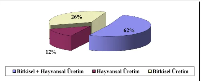 ġekil 4.4. Ġstanbul Ġlinde Tarım ĠĢletmelerinin Faaliyet Alanlarına Göre Dağılımı (Tuik 2001   Genel Tarım Sayımı Tarımsal ĠĢletmelerde (Hanehalkı) Anketi Sonuçları 