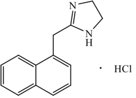ġekil 1.1. Nafozolin hidroklorür‟ün kimyasal yapısı 