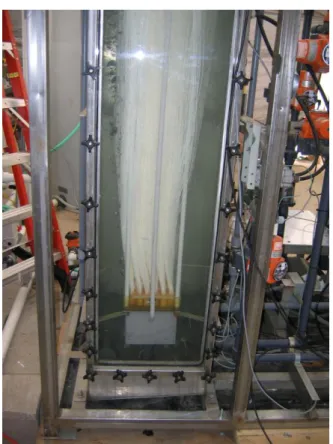 Şekil 3.4 Hollow fiber membran modülü 