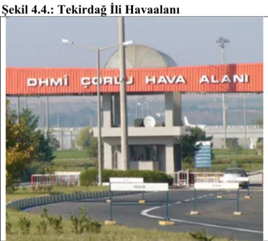 Şekil 4.4.: Tekirdağ İli Havaalanı 