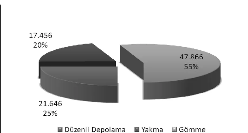 Şekil 4.4  Tıbbi Atıkların Bertaraf Durumu, 2008 