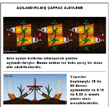 Şekil 1.5. Çapraz alevli mücadele 
