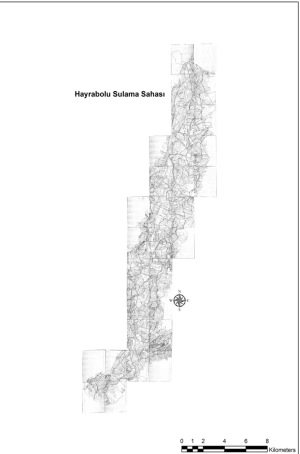 ġekil 3.2. Hayrabolu sulama projesi haritası