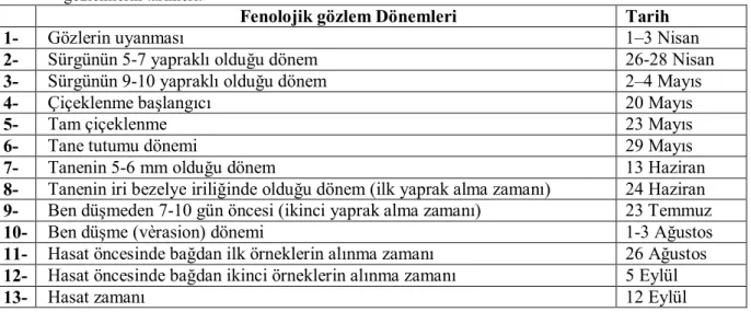 Çizelge 2. Denemenin yapıldığı bağdan alınan toprağın analiz sonuçları (90 cm toprak deriniği)