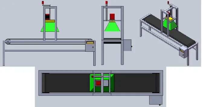 ġekil 3.5. Mikrodalga test ünitesi 