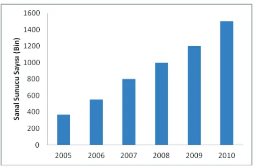 Çizelge 1.1: 2005-2010 Yılları Arasında Sanallaştırma Kullanımı 