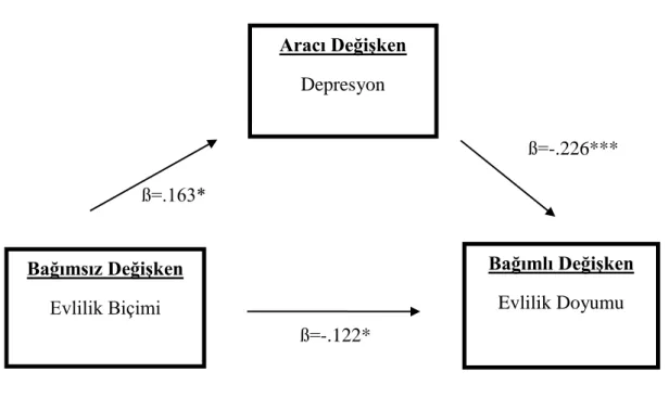 Şekil 2.1. Aracı modeldeki ilişkiler 