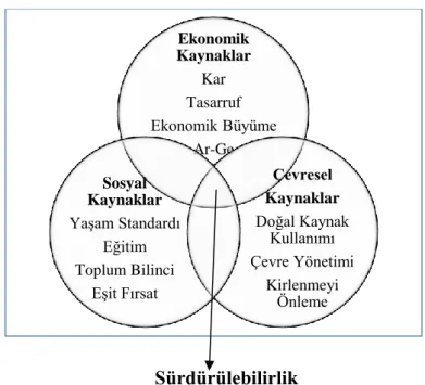 Şekil 7-Sürdürülebilirliğin Boyutları 61
