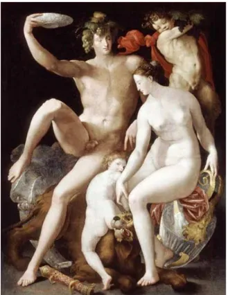 Tablo  8    Rosso  Fiorentino,  ‘Bacchus,  Venus  and  Cupid’,  1535–39,  Luxembourg,  Musée  National  d’Histoire et d’Art 