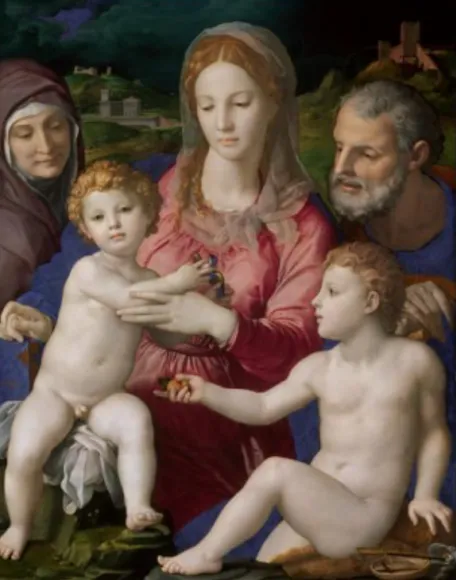 Tablo  11    Bronzino;  “Kutsal  Aile”  (Madonna  Panciatichi);  Tahta  üzerine  yağlı  boya;  117x93  cm,  1538-1540, Floransa, Uffizi Galerisi 