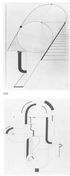 Şekil 9 Schlemmer’in, geometrik baş çizimi örnekleri 
