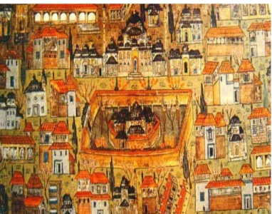 Şekil 2.2.1537 tarihli Matrakçı Nasuh’un, ‘Beyan-ı Menazil-i Sefer-i Irakeyn-i Sultan  Süleyman Han’ isimli eserinde Saray-ı Atik