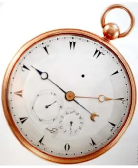 ġekil 2.20, Altın ve gümüĢten yapılmıĢ çift saat sistemi (Patek Philippe Müzesi,  Cenevre) 