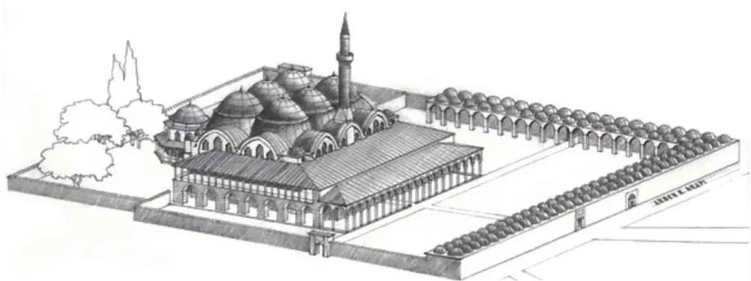 Şekil 9 Medrese ve tekke hücrelerinin restitüsyonu 66