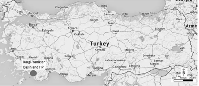 Fig. 2. Kargi-Yaniklar Basin and HPs. Source: http://geodata.ormansu.gov.tr/ .