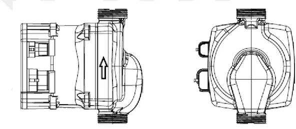 Şekil 1.1 : Örnek ıslak rotorlu sirkülasyon pompası tasarımı 