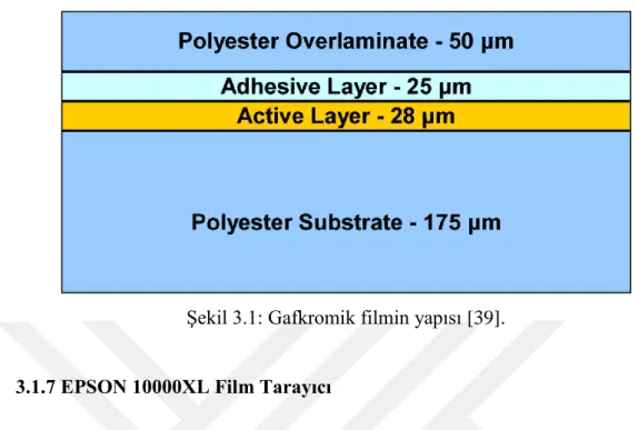 ġekil 3.1: Gafkromik filmin yapısı [39]. 