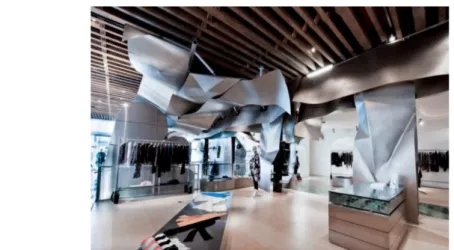 Figure 2.7 : Issey Miyake New York Store designed by Frank  Gehry and Associates in 2003 (Url-9) 