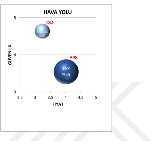 Şekil 6. 5. Hava Yolu Sektörü Matrisi 