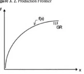 Figure 3. 2. Production Frontier