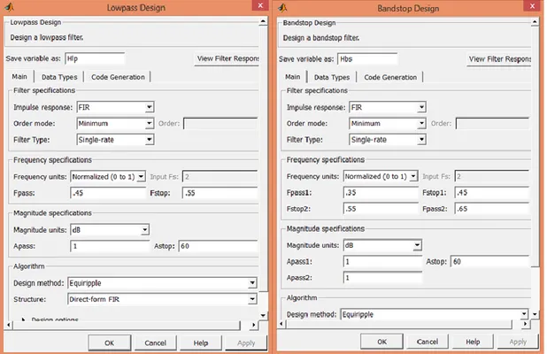 Şekil 3.3. MATLAB filtre tasarımı ana penceresi 