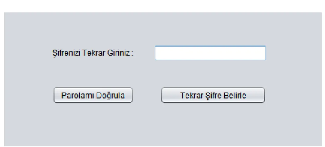 ġekil 3-3 Metin Tabanlı Yöntemde ġifre Doğrulama 