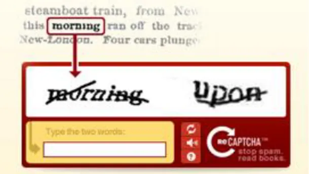 ġekil 2.2 : reCAPTCHA örneği 