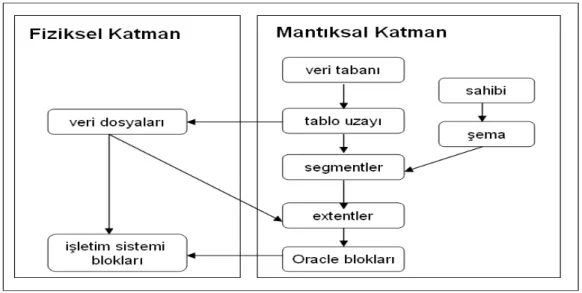 Şekil 2.1. Fiziksel ve mantıksal katman arasındaki ilişki.  2.2.  Fiziksel Katman 