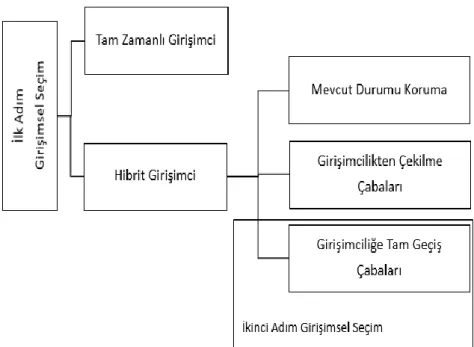 Şekil 1. İki Adımlı Girişimsel Seçim Süreci 