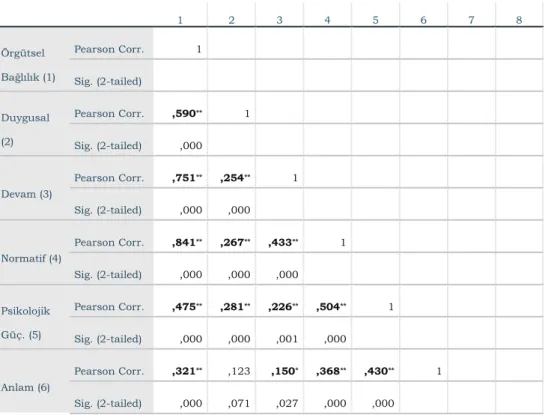 Tablo 3: Örneklemin Demografik Bulguları 