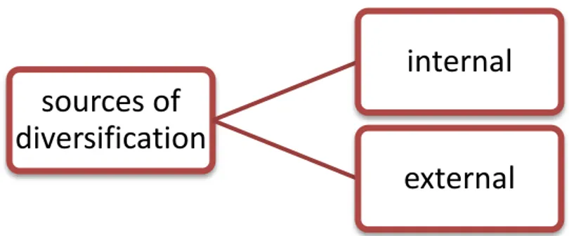 Figure 1. The Sources of Diversification 