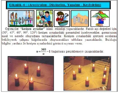 Şekil 1. Öğrenme planından bir bölüm