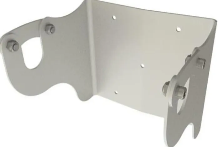 Şekil 8.  Ahşap telefon direğine monte edilecek parça (SafetyLink Pty Ltd  “Pole    Bracket Permanent” Erişim: 1 Haziran 