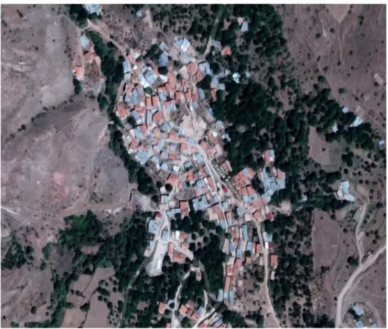 Şekil 1 Basak Köyü’nün https://www.haritamap.com/yer/basak-koyu-hekimhan ‘ dan alınmış görüntüsü 