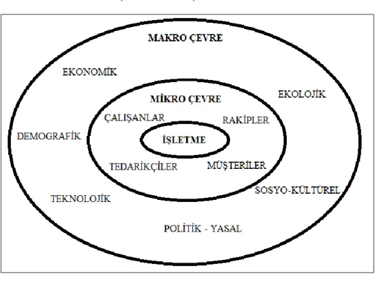 Şekil 1.2. Pazar Çevresi Modeli 