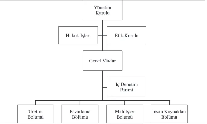 Şekil 2. Organizasyon Şeması Örneği